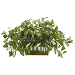Nearly Natural 8563 15" Artificial Green Florida Beauty Plant in Planter