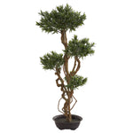 Nearly Natural 5557 4.5' Artificial Green Bonsai Styled Podocarpus Tree