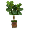Nearly Natural T2569 2.5` Fiddle Leaf Fig Artificial Tree in Decorative Planter