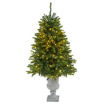 Nearly Natural T2254 4.5’ Artificial Christmas Tree with 150 Clear LED Lights