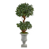 Nearly Natural T2220 51” Sweet Bay Double Ball Topiary Artificial Tree in Decorative Urn