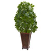 Nearly Natural Schefflera Artificial Plant in Decorative Planter (Real Touch)