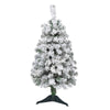 Nearly Natural 3` Flocked Rock Springs Spruce Artificial Christmas Tree