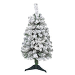 Nearly Natural 3` Flocked Rock Springs Spruce Artificial Christmas Tree