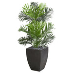 Nearly Natural 5692 3.5' Artificial Green Paradise Palm Tree in Black Planter