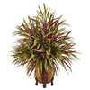 Nearly Natural 6904 30" Artificial Autumn Grass Arrangement in Decorative Vase, Multicolor