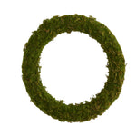 Nearly Natural 20`` Moss Artificial Wreath