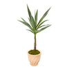 Nearly Natural P1088 35" Artificial Green Yucca Plant in Terra-Cotta Planter