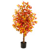 Nearly Natural T2800 4` Autumn Ficus Artificial Fall Tree