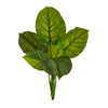 Nearly Natural 27`` Large Philodendron Leaf Artificial Bush Plant (Set of 4)