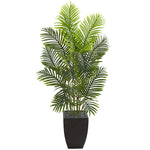 Nearly Natural 5670 5.5' Artificial Green Paradise Palm Tree in Square Planter