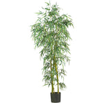 Nearly Natural 6` Fancy Style Slim Bamboo Silk Tree