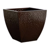 Nearly Natural 0813-S1-BR 14” Embossed Metal Scroll Planters