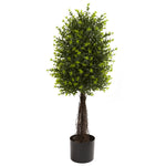 Nearly Natural 5413 35" Artificial Green Ixora Topiary, UV Resistant (Indoor/Outdoor)