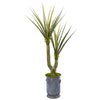 Nearly Natural 9630 71" Artificial Green Yucca Plant in Metal Planter