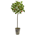 Nearly Natural 5484 Artificial Orange Potted Tree