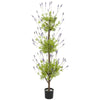 Nearly Natural 4` Lavender Topiary Silk Tree