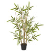 Nearly Natural 9156 28" Artificial Green Bamboo Tree in Black Pot