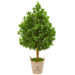 Nearly Natural 9377 57" Artificial Green Evergreen Tree in Farmhouse Planter