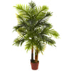 Nearly Natural 5424 4' Artificial Green Real Touch Areca Palm Tree