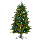Nearly Natural T3293 4’ Christmas Tree with 200 Lights,394 Bendable Branches