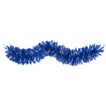 Nearly Natural 6` Blue Artificial Christmas Garland with 50 Warm White Lights