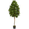 Nearly Natural 5550 6' Artificial Green Fiddle Leaf Fig Tree