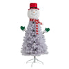 Nearly Natural T3040 5’ Snowman Artificial Christmas Tree with 408 Bendable Branches