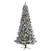 Nearly Natural T3516 7.5` Artificial Christmas Tree with 95 Multi Color Bulbs