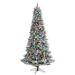 Nearly Natural T3516 7.5` Artificial Christmas Tree with 95 Multi Color Bulbs