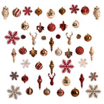 Nearly Natural D1040 Holiday Deluxe , 52 Count Christmas Tree Ornament Box Set