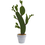 Nearly Natural 4337 27" Artificial Green Cactus Plant in Pot