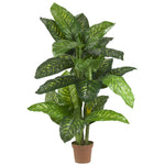 Nearly Natural 5` Dieffenbachia Silk Plant (Real Touch)