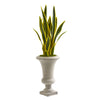 Nearly Natural 9075 3' Artificial Green Sansevieria Plant in Urn