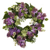 Nearly Natural 20`` Hanel Lilac Wreath