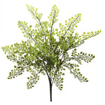 Nearly Natural 6128-S12 15" Artificial Green Maiden Hair Plant, Set of 12