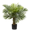 Nearly Natural 9452 26" Artificial Green Robellini Palm Tree