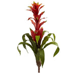Nearly Natural 2186-S2 29" Artificial Red Bromeliad Plant Flower, Set of 2