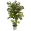 Nearly Natural T1275 74" Artificial Green Areca Palm Tree in Decorative Planter