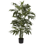 Nearly Natural 5327 4' Artificial Green Bamboo Palm Silk Tree