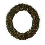 Nearly Natural W1288 6` Artificial Christmas Wreath wit 600 Clear LED Lights