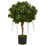 Nearly Natural 5573 2.5' Artificial Green Panda Ficus Tree