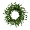 Nearly Natural W1124 20`` Boxwood Artificial Wreath
