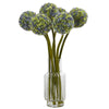 Nearly Natural 1529 Ball Flower Artificial Arrangement in Vase