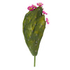 Nearly Natural 8332-S6 16" Artificial Green Flowering Cactus Plant, (Set of 6)