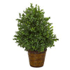 Nearly Natural 8876 23" Artificial Green Sweet Grass Plant in Basket (Indoor/Outdoor)