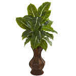 Nearly Natural 8575 31" Artificial Green Real Touch Evergreen Plant in Decorative Planter