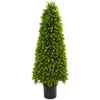 Nearly Natural 9140 4' Artificial Green Eucalyptus Topiary Tree, (Indoor/Outdoor)