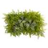 Nearly Natural 8320 38" x 23" Artificial Green Staghorn & Fern Living Wall