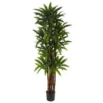 Nearly Natural 5403 6.5' Artificial Green Dracaena Tree